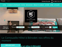 Tablet Screenshot of le-cornouaille-hotel.com